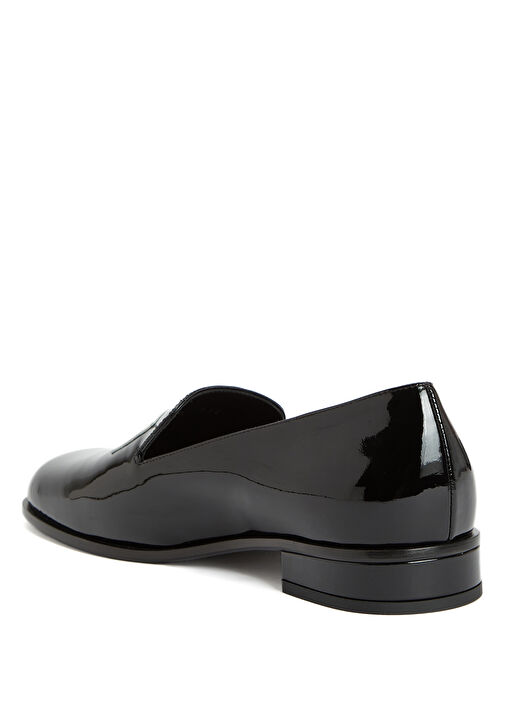 Tux Siyah Kadın Deri Loafer - Görsel 4