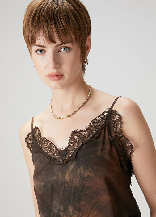 Gold Minimal Taşlı Kadın Kolye