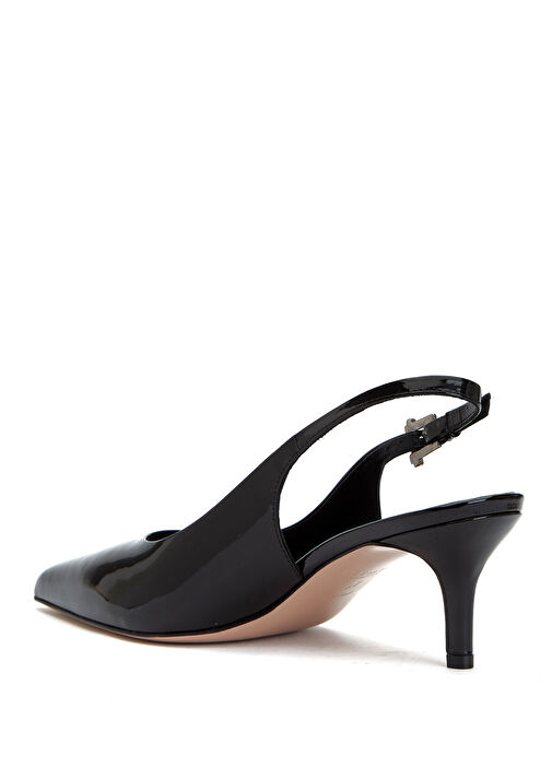 Beymen Collection Beymen Collection Essential Siyah Deri Topuklu Ayakkabı Basketbol Ayakkabıları | Beymen Siyah - 4. görsel