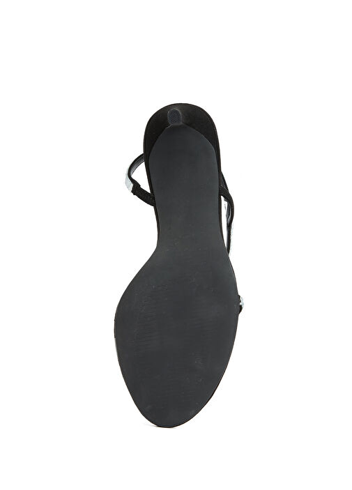 Siyah Kadın Taşlı Sandalet - Görsel 6