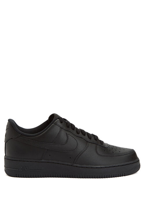 Air Force 1 '07 Siyah Erkek Deri Sneaker - Görsel 2