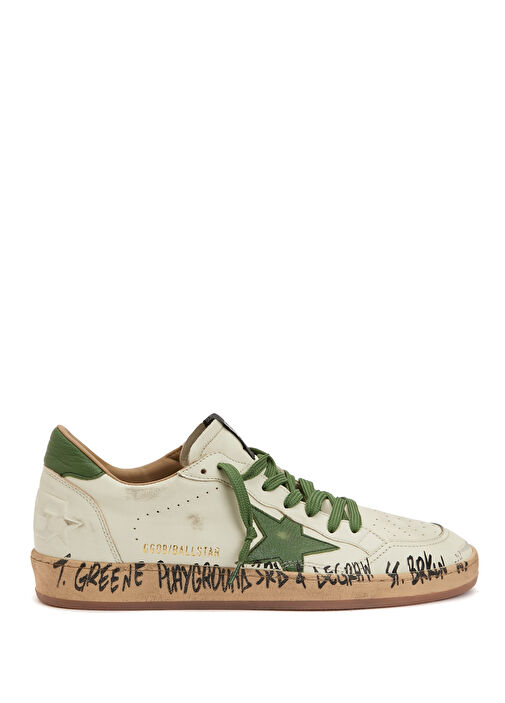 BallStar Beyaz Erkek Deri Sneaker - Görsel 2