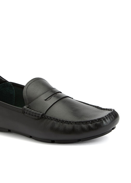 Siyah Erkek Deri Loafer - Görsel 7