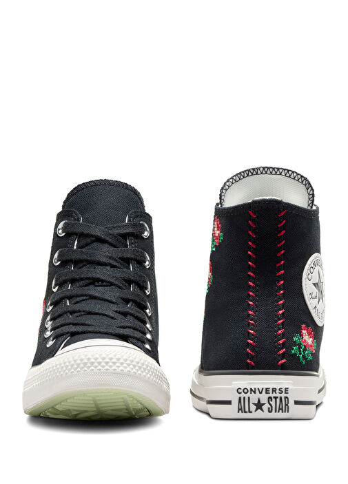 Chuck Taylor All Star Siyah Kadın Sneaker - Görsel 5