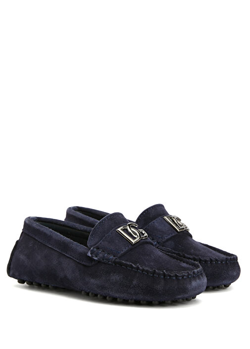 Koyu Mavi Erkek Çocuk Süet Ayakkabı - Görsel 3