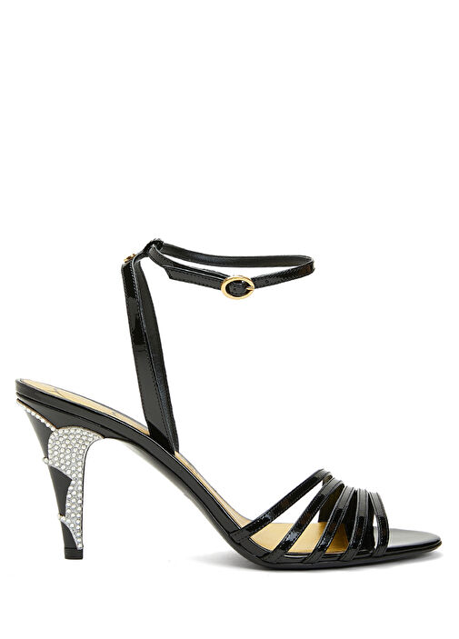 Siyah Silver Kadın Deri Sandalet - Görsel 2