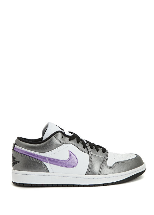 Air Jordan 1 Low Beyaz Kadın Deri Sneaker - Görsel 2