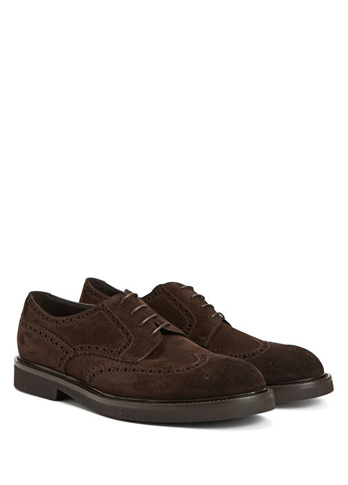 Koyu Kahverengi Erkek Süet Ayakkabı - Görsel 3