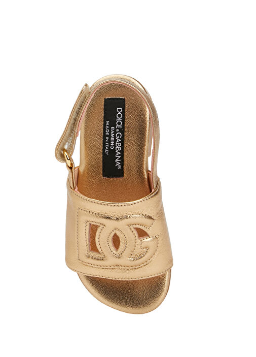 Gold Kız Çocuk Deri Sandalet - Görsel 5
