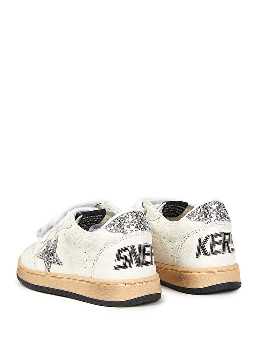 Ball Star Beyaz Çocuk Deri Sneaker - Görsel 4