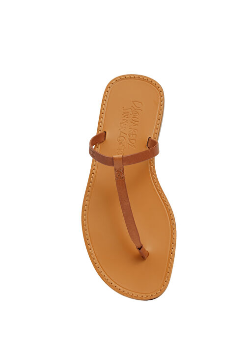 Naturel Kadın Deri Terlik - Görsel 5