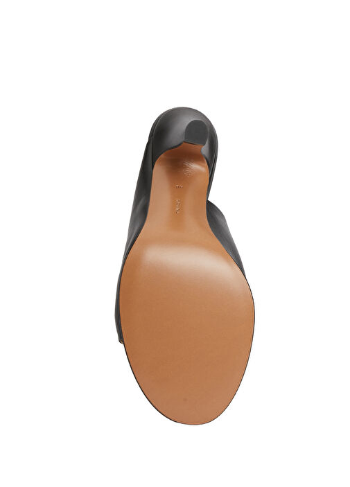 Signum Siyah Kadın Deri Terlik - Görsel 6