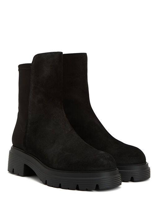 5050 Hudson Siyah Kadın Süet Bot - Görsel 3
