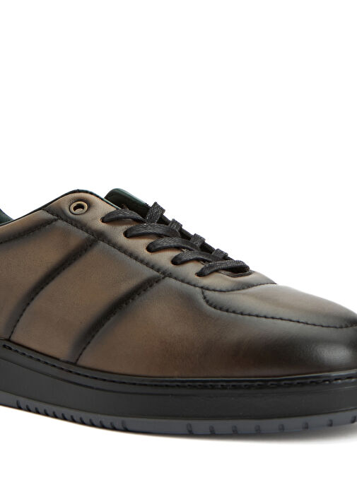 Kahverengi Erkek Günlük Rahat Deri Sneaker - Görsel 7