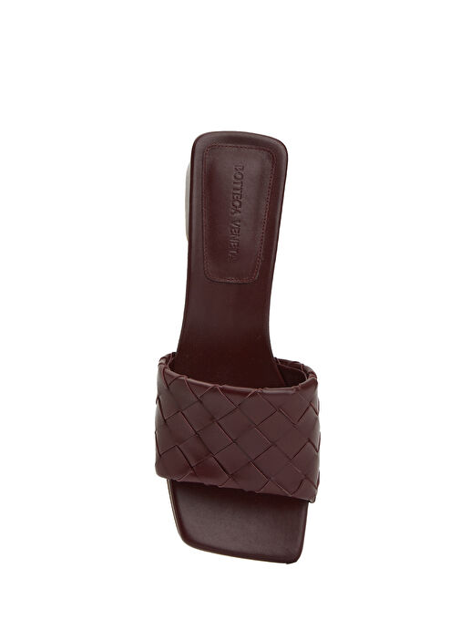 Parco Bordo Kadın Deri Terlik - Görsel 5