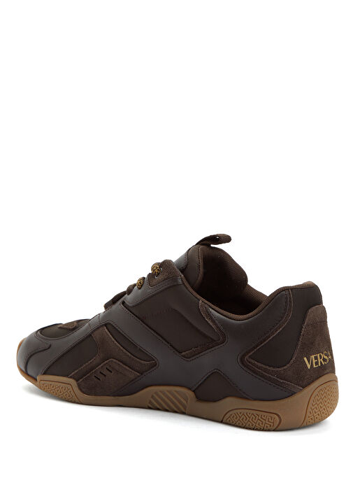 Kahverengi Erkek Deri Sneaker - Görsel 4