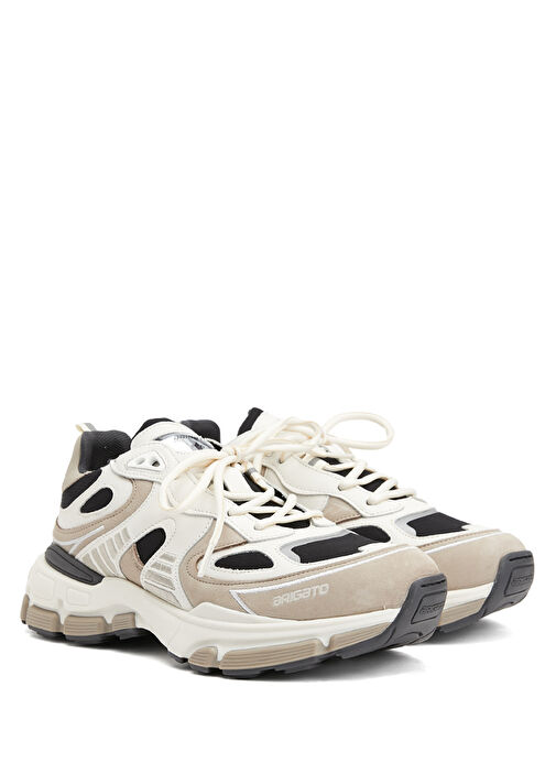 Sphere Runner Bej Siyah Kadın Deri Sneaker - Görsel 3