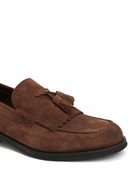 Kahverengi Erkek Süet Loafer - Görsel 7