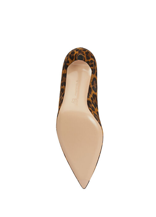 Leopar Süet Stiletto - Görsel 6