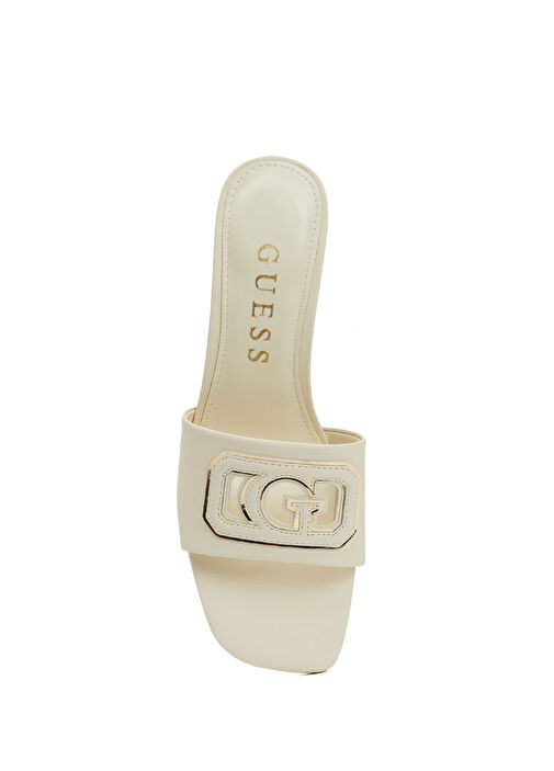 Gals Krem Kadın Deri Sandalet - Görsel 5