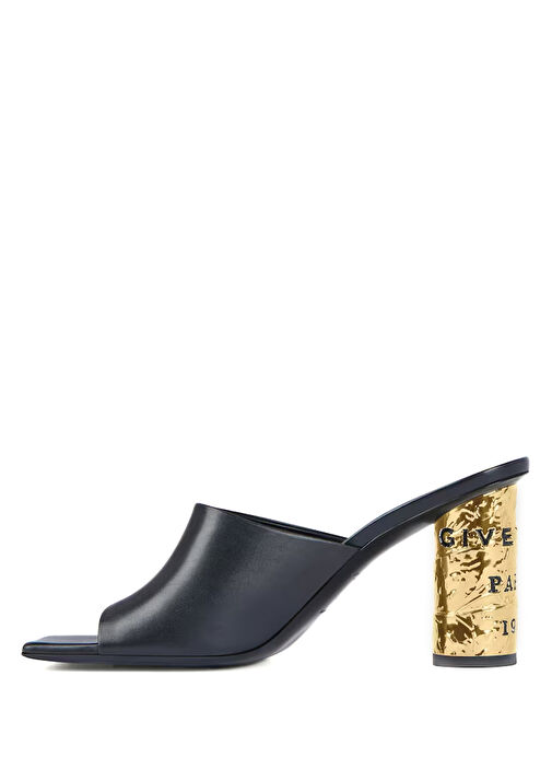 Siyah Kadın Deri Sandalet - Görsel 4