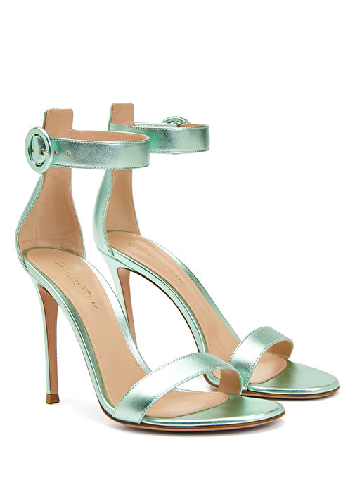 Portofino 105 Yeşil Kadın Deri Sandalet - Görsel 3