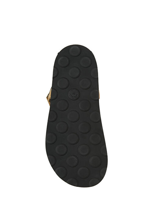 Bej Kadın Deri Sandalet - Görsel 6