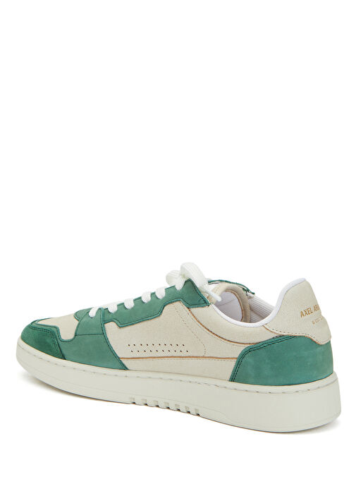 Açık Yeşil Erkek Deri Sneaker - Görsel 4