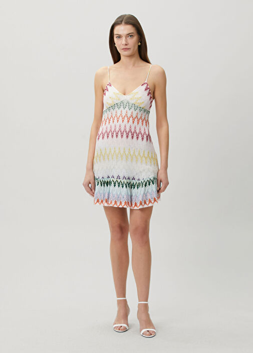missoni white mini dress Missoni long-sleeve Mini Dress | White