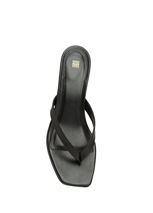 Siyah Kadın Deri Terlik - Görsel 5