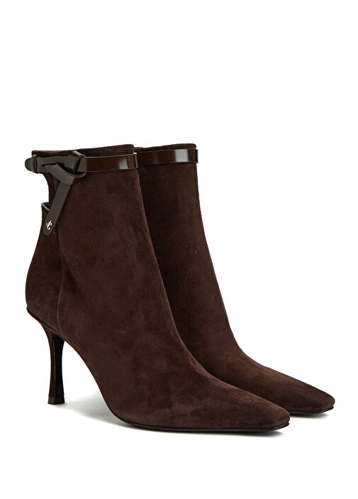 Koyu Kahverengi Kadın Deri Bot - Görsel 3