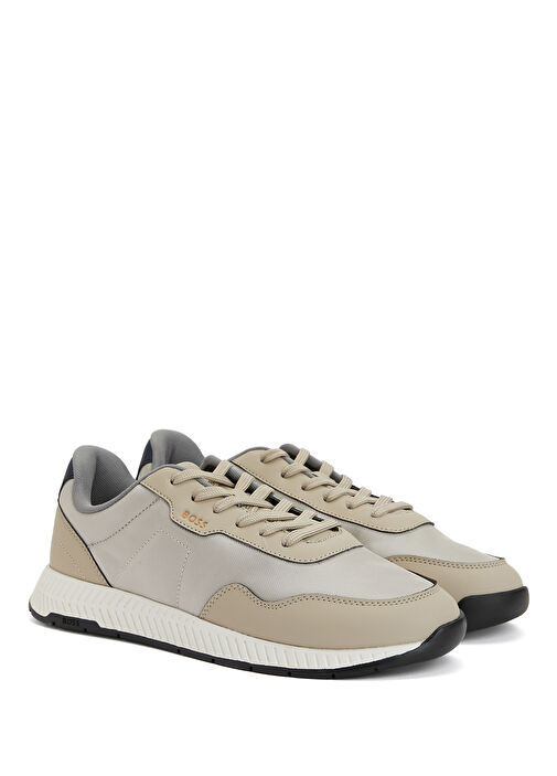 Bej Logolu Erkek Sneaker - Görsel 3