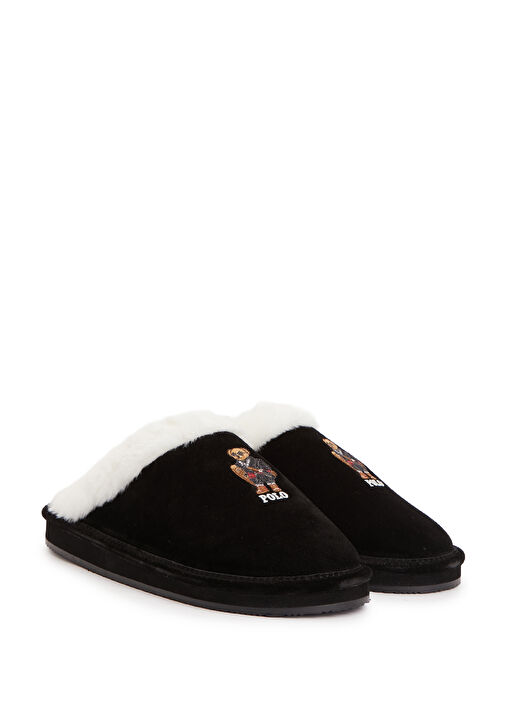 Siyah Kadın Deri Terlik - Görsel 3