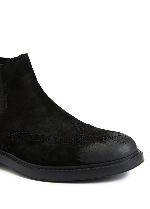 Siyah Erkek Süet Bot - Görsel 7