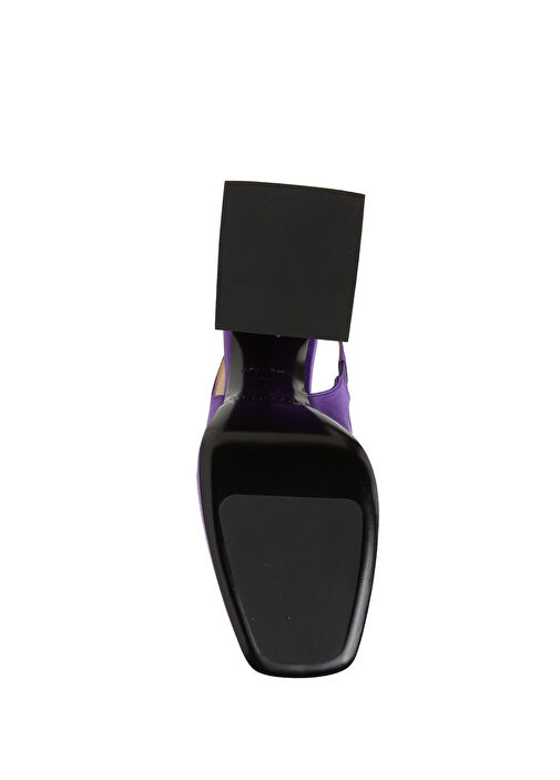 Mor Dokulu Topuklu Ayakkabı - Görsel 6