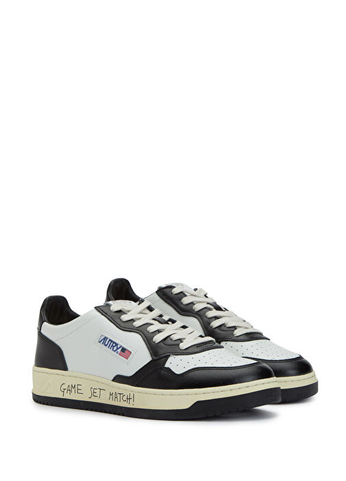 Autry Autry Medalist Siyah Beyaz Erkek Deri Sneaker | Beymen Siyah Beyaz - 3. görsel