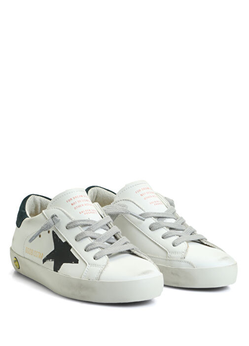 Super-Star Beyaz Unisex Çocuk Deri Sneaker - Görsel 4