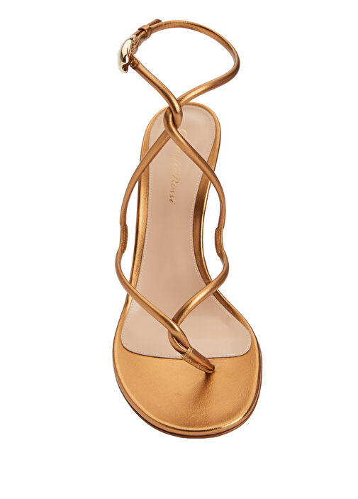 Mamba Bronz Kadın Deri Sandalet - Görsel 5