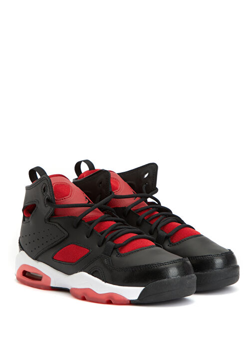 Jordan Fltclb '91 Siyah Gri Çocuk Deri Sneaker - Görsel 3