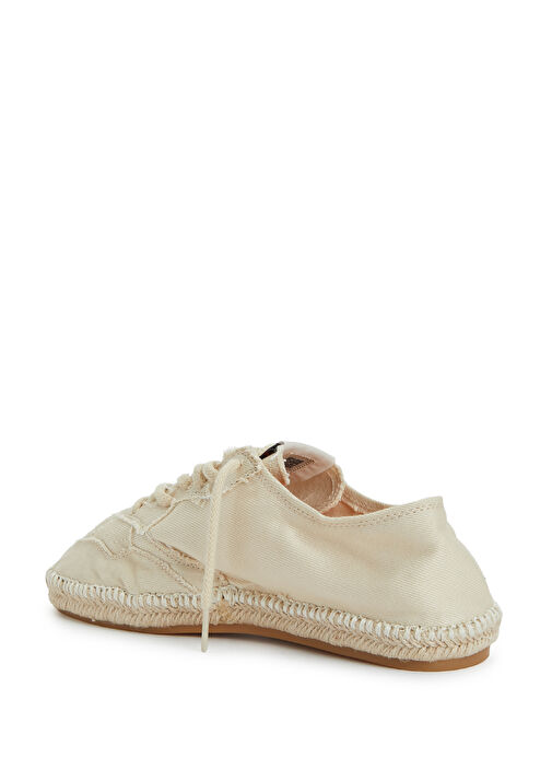 Sandy Beyaz Kadın Kanvas Espadril - Görsel 4