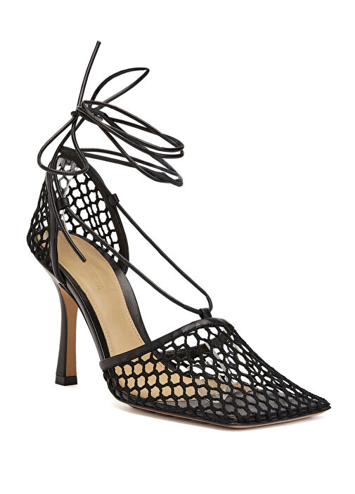 Beymen Reborn Siyah Beymen Reborn Bottega Veneta Topuklu Sandalet