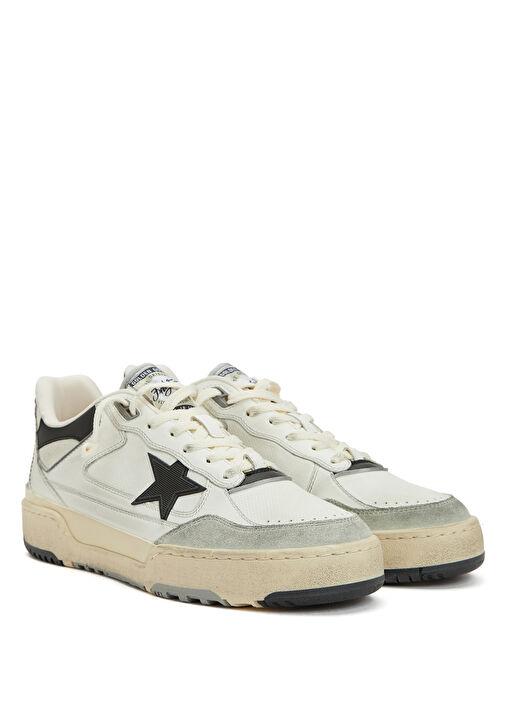 Forty2 Beyaz Erkek Deri Sneaker - Görsel 3