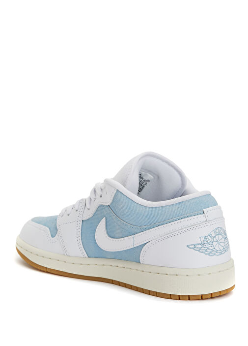 Air Jordan 1 Mavi Kadın Deri Sneaker - Görsel 4