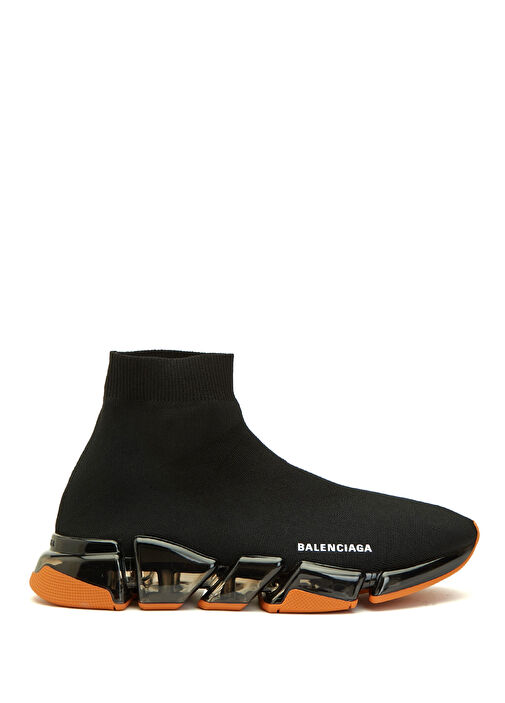 Balenciaga Siyah-Turuncu Erkek Speed 2.0 Siyah Erkek Sneaker
