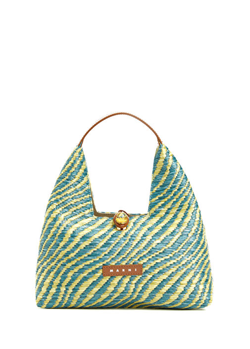 Marni Yeşil Kadın Mini Yeşil Sarı Çizgili Kadın Çanta 1952676 | Beymen