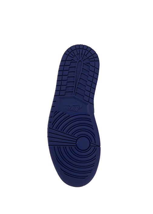 Air Jordan 1 Mid Beyaz Erkek Deri Sneaker - Görsel 6