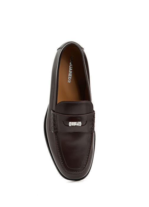 Kahverengi Erkek Deri Loafer - Görsel 6