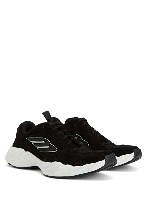 Monday Siyah Beyaz Erkek Deri Sneaker - Görsel 3