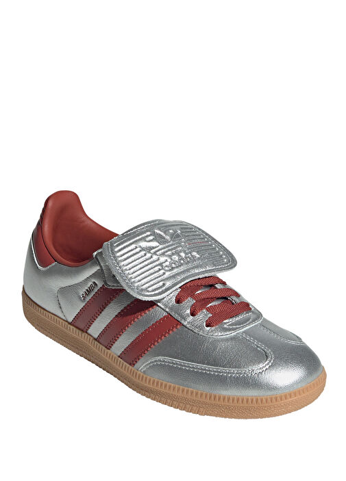 Samba LT Bordo Gri Kadın Deri Sneaker - Görsel 3