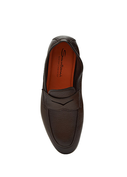 Carlos Koyu Kahverengi Erkek Deri Loafer - Görsel 4